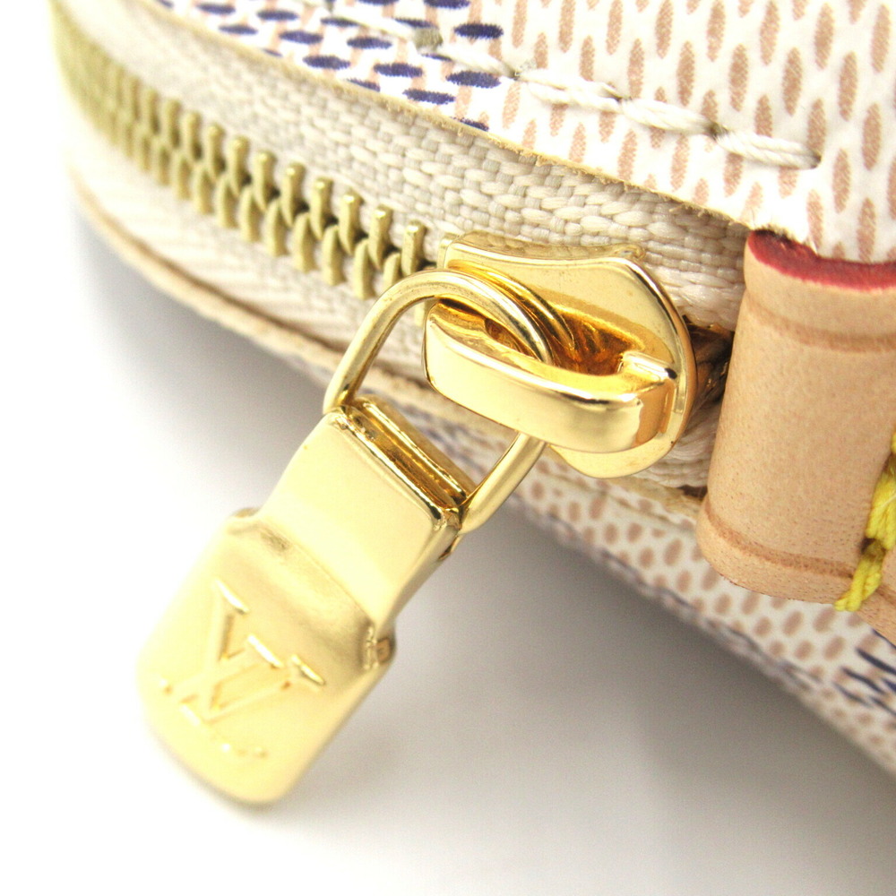 LOUIS VUITTON Pochette Cosmetic Pouch Bag Azur White - Picture 7 of 9